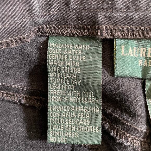 VTG RALPH LAUREN Lauren Jeans Co Womens Straight Jeans High Rise Black 6 Y2K - Picture 9 of 10